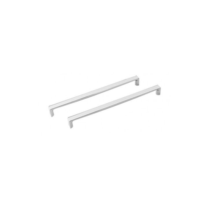 Halter wannowy Besco Oxa, 17cm, Chrom/weiß