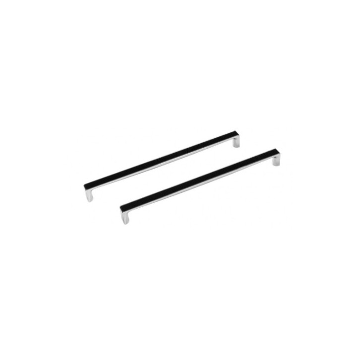 Halter wannowy Besco Oxa, 17cm, Chrom/weiß