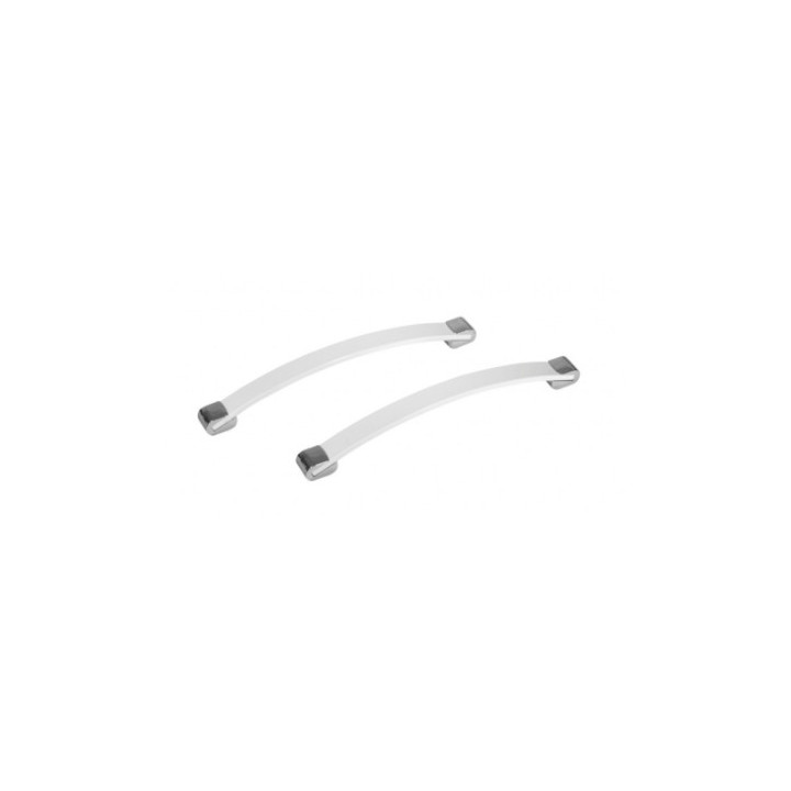 Halter wannowy Besco Oxa Long, 33cm, Chrom/weiß