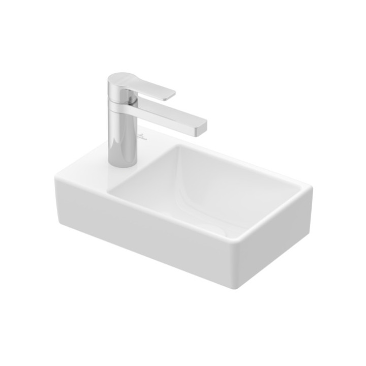 Waschtisch mit unterschrank klein Villeroy&Boch, 36x22cm, links, Weiss Alpin