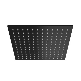 Kopfbrause Kohlman, quadratisch, 20x20cm, schwarz matt