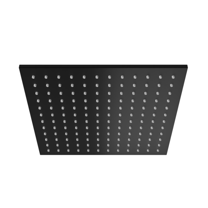 Kopfbrause Kohlman, quadratisch, 20x20cm, schwarz matt