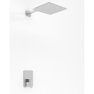 Badewannenset Kohlman Excelent, Unterputz, quadratisch Kopfbrause 20cm, 3 wyjścia wody, Chrom