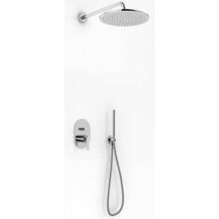 Dusch-set Kohlman Foxal, Unterputz, rund Kopfbrause 20cm, 2 wyjścia wody, Chrom