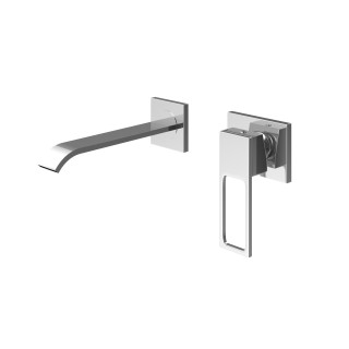 Waschtischarmatur Kohlman Saxo, Unterputz, mit 2-Anschlüssen, Auslauf 170mm, Chrom