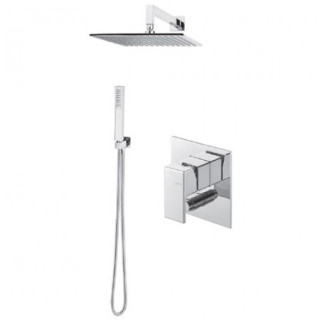 Dusch-set Vema Maira, Unterputz, 2 wyjścia wody, Kopfbrause rund 20cm, Chrom