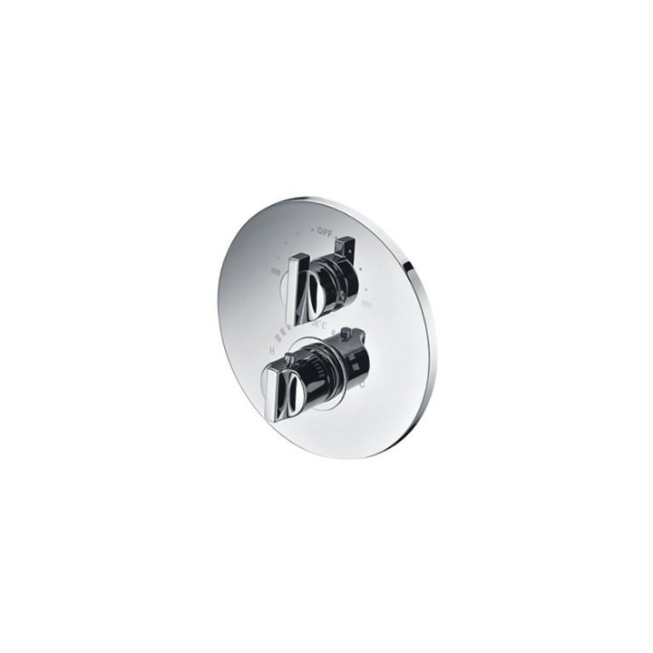 Thermostat-brausearmatur Vicario Ovale, Unterputz, 2 wyjścia wody, Chrom 