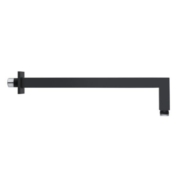Arm Wand- für die Kopfbrause Demm, 40cm, rund, schwarz matt