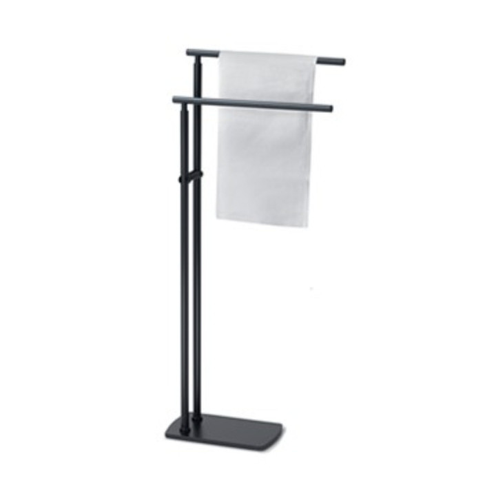 Ständer Handtuch- Gedy, doppelt, Höhe 89cm, schwarz matt