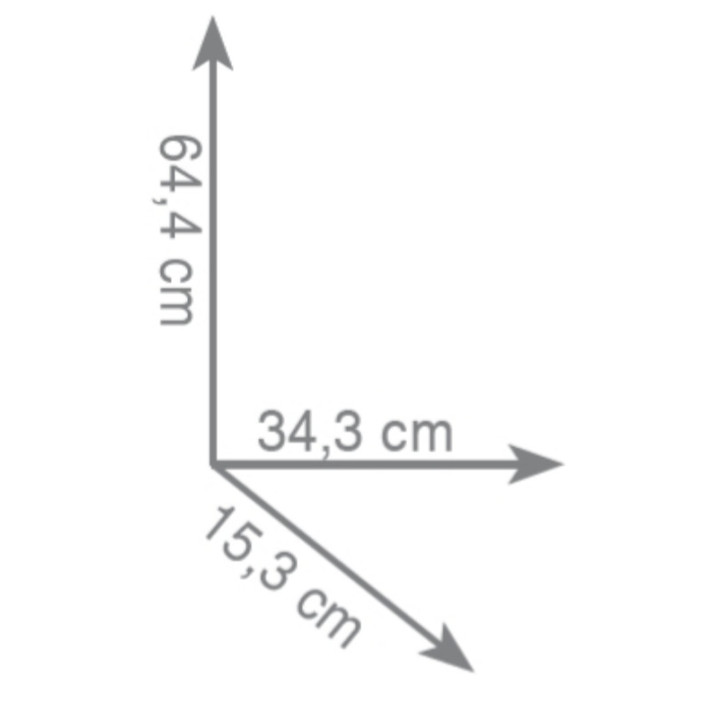 Ständer Handtuch- Gedy Florida, doppelt, Höhe 89cm, schwarz matt