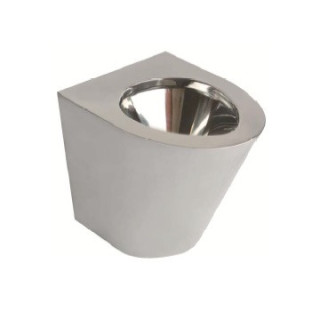 Becken stehend, stalowa mit Ablauf poziomym, Nofer WC - Chrom