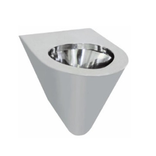 Becken ustępowa hängend aus rostfreiem Stahl Inox, Nofer WC - Chrom