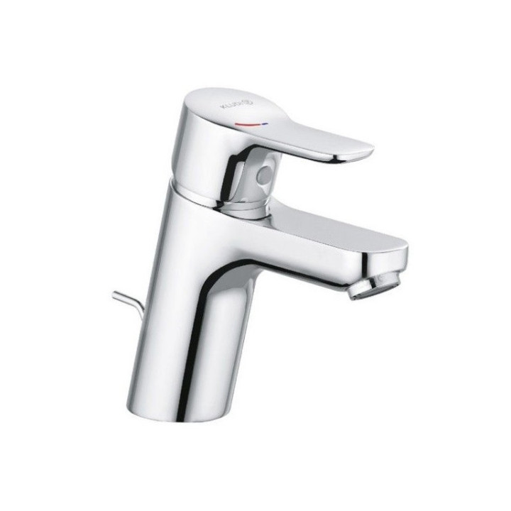 Waschtischarmatur Kludi Pure&Easy, stehend, Höhe 125mm, Set Ablauf- aus Kunststoff, Chrom