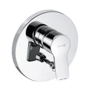 Armatur für die Wanne und die Brause Kludi Pure&Easy, Unterputz, Umschalter, Außenelement, Chrom