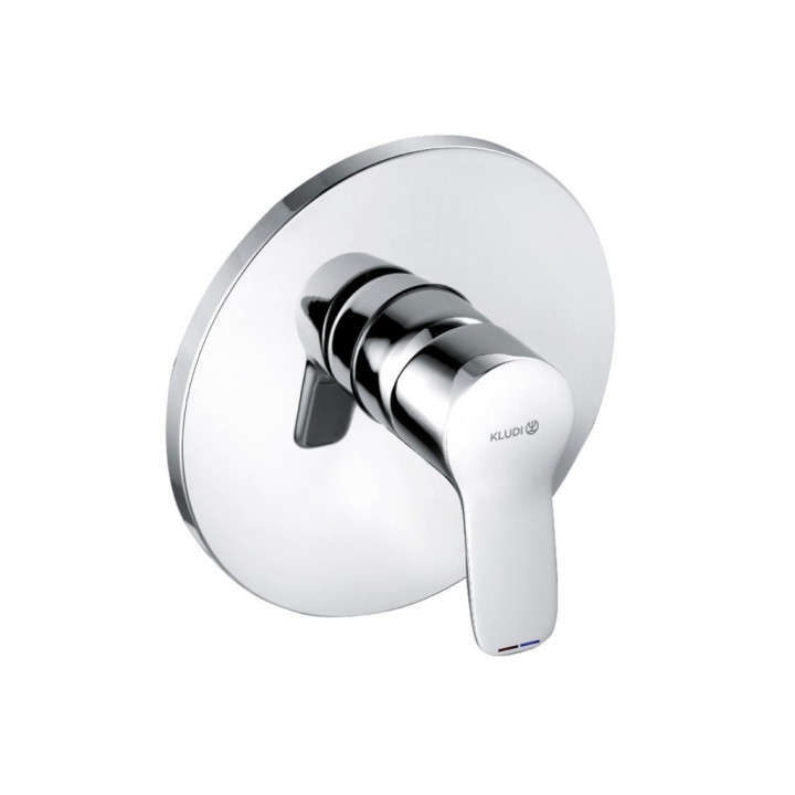 Armatur für die Wanne und die Brause Kludi Pure&Easy, Unterputz, 2 wyjścia wody, Umschalter, Außenelement, Chrom