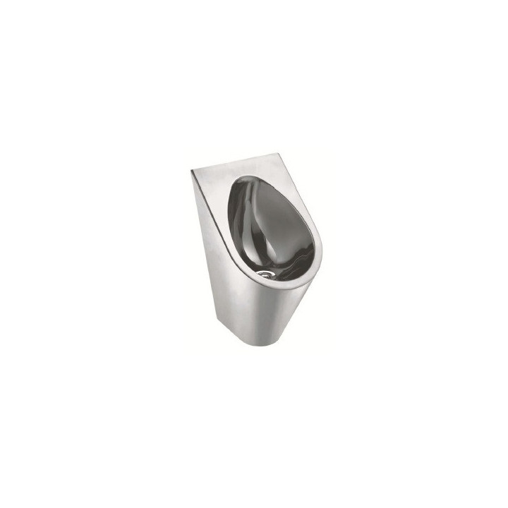 Urinal hängend aus rostfreiem Stahl mit Ventil bezwodnym, Nofer WC - satyna
