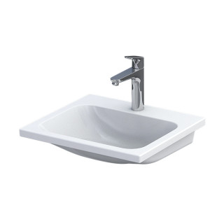 Aufsatzwaschtisch Oristo UNI Premium, 60x40cm, ohne Überlauf, Keramik, weiß