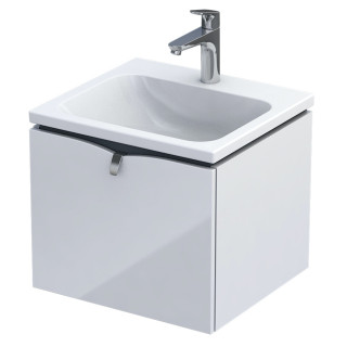 Schrank Unterbau- Oristo Siena, 50cm, jedna szuflada, weiß Glanz
