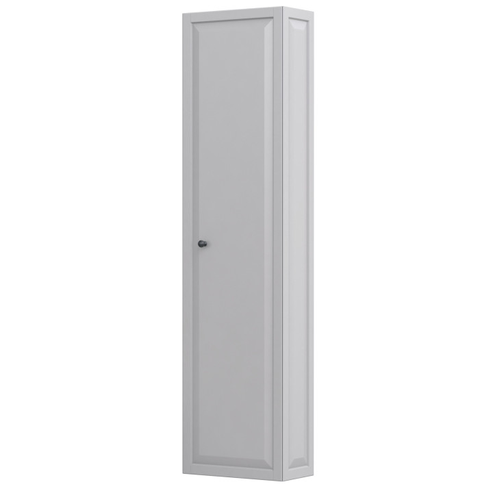 Schrank hoch boczna Oristo Montebianco, 40cm, jedne Tür, weiß matt