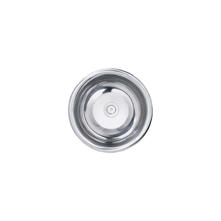 Waschtisch do wpuszczenia w blat ohne Überlauf 40,5cm, aus rostfreiem Stahl, Nofer Wash - satyna