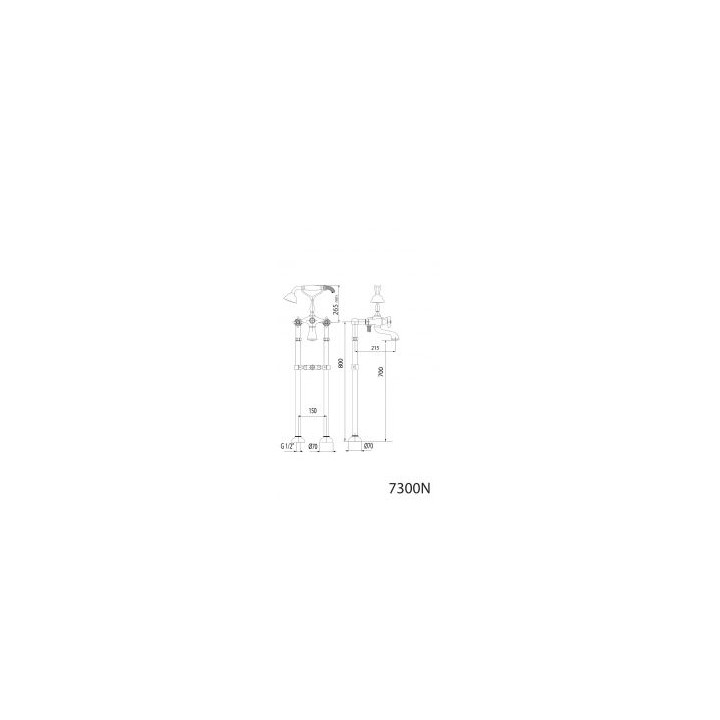 Bateria wannowa Giulini G. Parigi - sanitbuy.pl