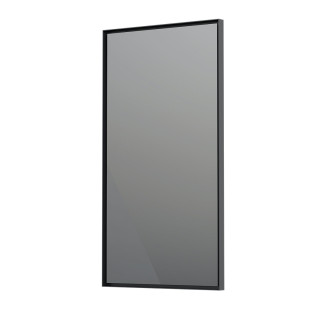 Spiegel w ramie Oristo Neo, 40cm, hängend, ohne Beleuchtung, schwarz matt