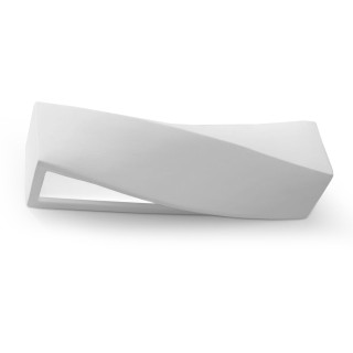 Wandleuchte Keramik Sollux Ligthing Helios, 40cm, E27 1x60W, weiß