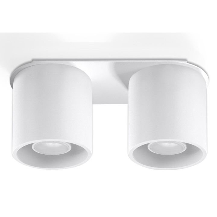 Plafon doppelt Sollux Ligthing Orbis 2, 26cm, GU10 2x40W, szary