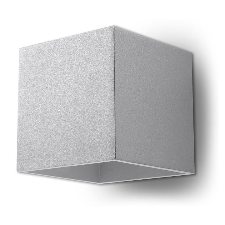 Wandleuchte Sollux Ligthing Quad 1, 10cm, quadratisch, G9 1x40W, schwarz