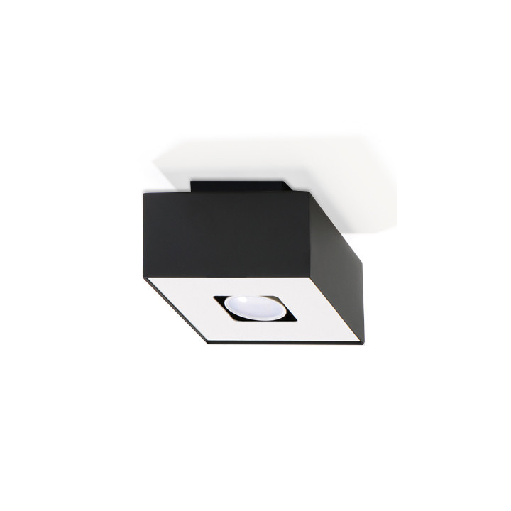Plafon Sollux Ligthing Mono 1, 14cm, quadratisch GU10 1x40W, weiß