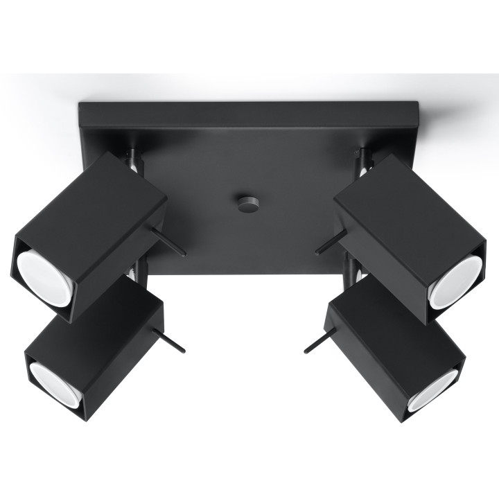 Plafon poczwórny Sollux Ligthing Merida 4, 25cm, GU10 4x40W, weiß