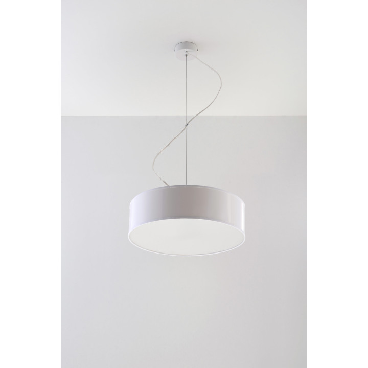 Lampa hängend Sollux Ligthing Arena 35, rund, 35cm, E27 2x60W, szara