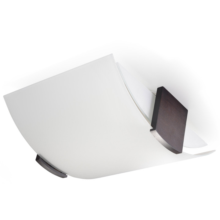 Wandleuchte Sollux Ligthing Emilio, 33cm, E27 2x60W, wenge/weiß