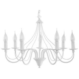 Żyrandol Sollux Ligthing Minerwa 5, 60cm, E14 5x40W, weiß