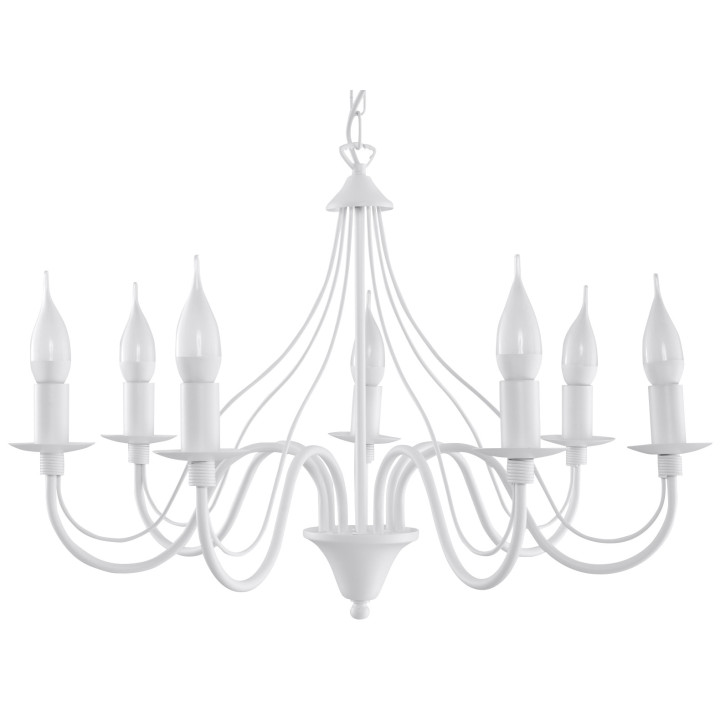 Żyrandol Sollux Ligthing Minerwa 5, 60cm, E14 5x40W, weiß