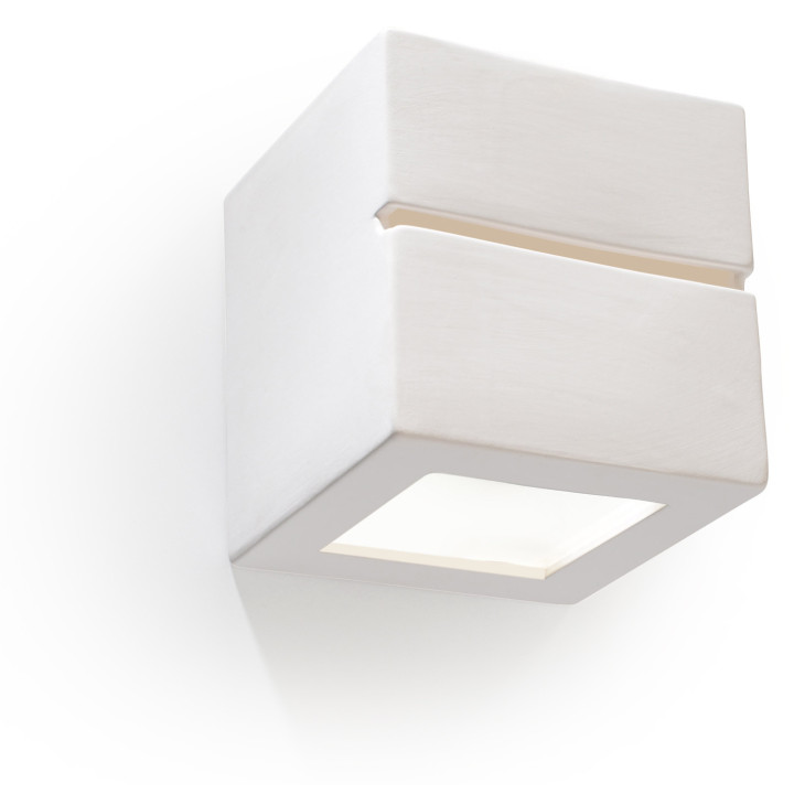 Wandleuchte Keramik Sollux Ligthing Sigma Mini, 30cm, E27 1x60W, weiß