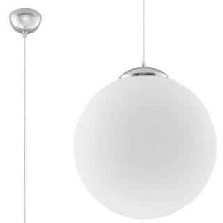Lampa hängend Sollux Ligthing Ugo 20, 20cm, E27 1x60W, weiß