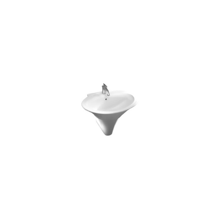 Umywalka Hatria Sculture YR37 77x59 cm i półpostument YR40- sanitbuy.pl