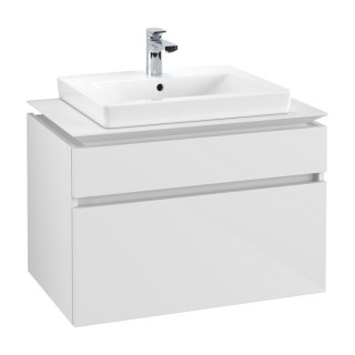 Schrank Unterbau- Villeroy & Boch Subway 2.0, 64x42cm, 1 Schublade, weiß Glanz