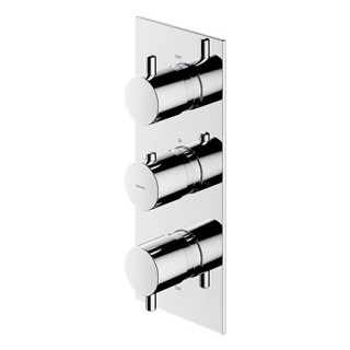 Thermostatisch Armatur prysznicowo-Badewannen- Omnires Fresh, Unterputz, 3 wyjścia wody, element Aufputz-, Chrom