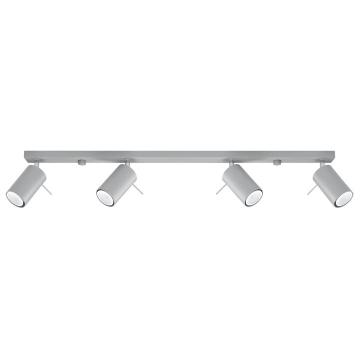 Plafon Sollux Ligthing Ring 4, 25x25cm, 4xGU10 LED 6W, szary
