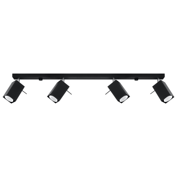 Plafon Sollux Ligthing Merida 4, 25x25cm, 4xGU10 LED 6W, szary