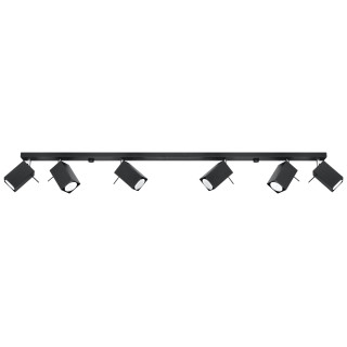 Plafon Sollux Ligthing Merida 4L, 8x80cm, 4xGU10 LED 6W, schwarz