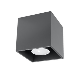 Wandleuchte Sollux Ligthing Quad, 12cm, beton, quadratisch, 1xG9 LED 4,5W, szary