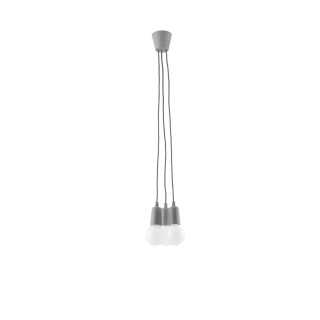 Lampa hängend Sollux Ligthing Diego 3, 16cm, 3xE27 60W, schwarz