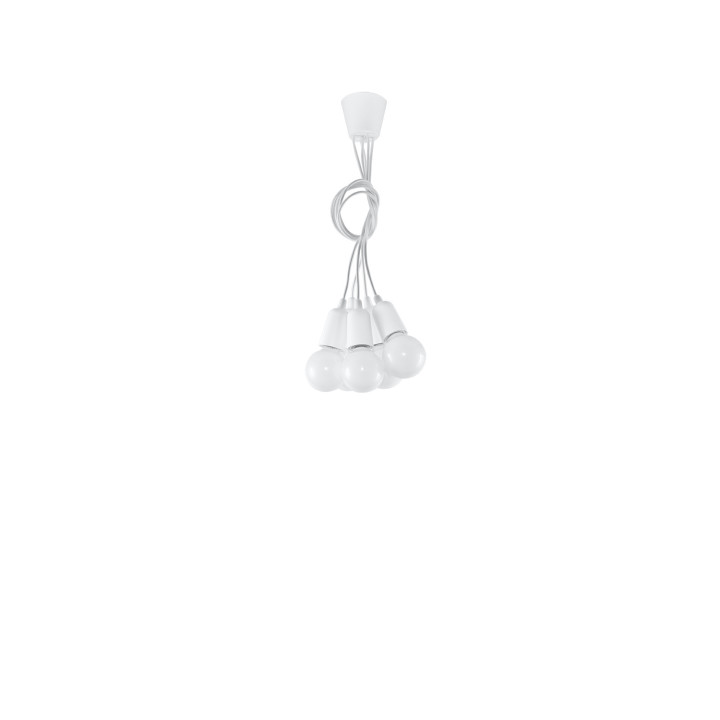 Lampa hängend Sollux Ligthing Diego 3, 16cm, 3xE27 60W, weiß