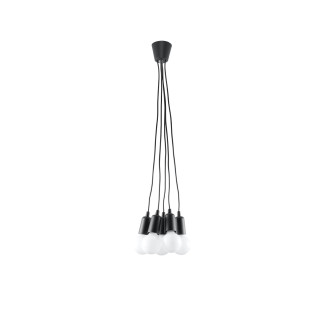 Lampa hängend Sollux Ligthing Diego 5, 24cm, 5xE27 60W, weiß