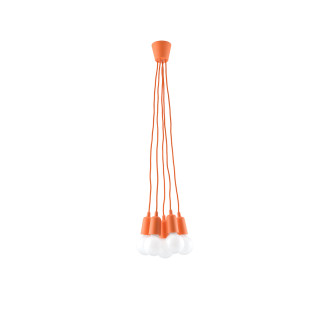 Lampa hängend Sollux Ligthing Diego 5, 24cm, 5xE27 60W, grün
