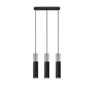 Lampa hängend Sollux Ligthing Borgio 3, 6x40cm, GU10 3x40W, weiß/beton