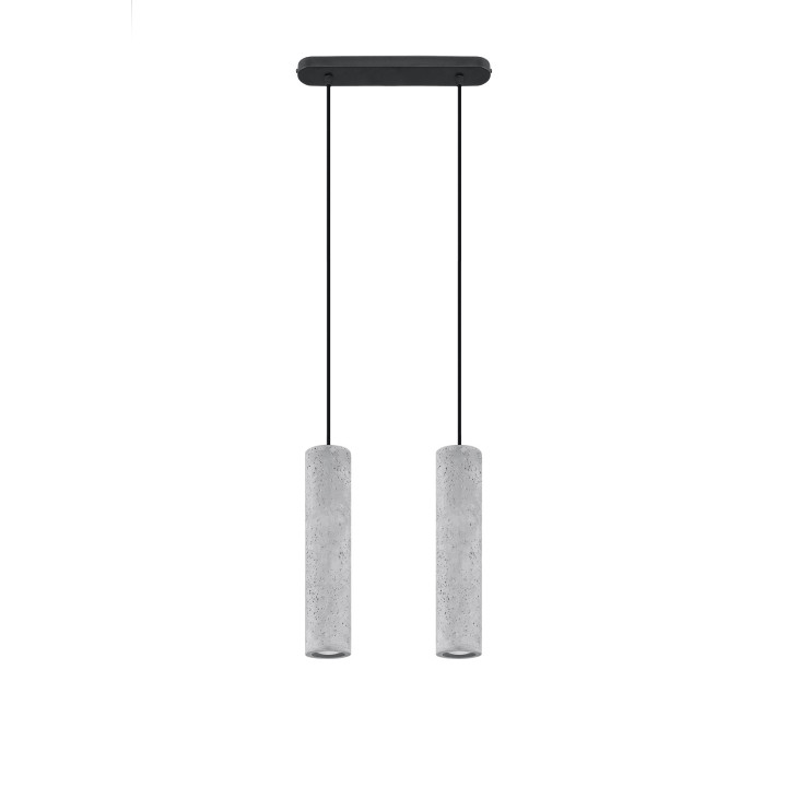 Lampa hängend Sollux Ligthing Luvo 1, 8cm, GU10 1x40W, schwarz/beton